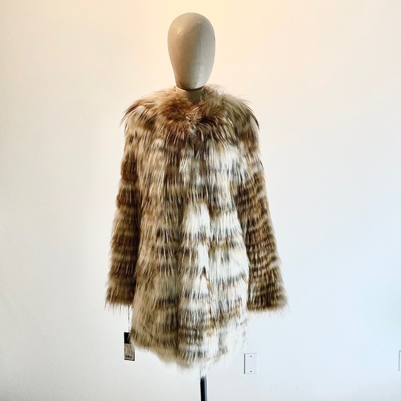 Yves Salomon Jackets & Blazers - YVES SALOMON FOX FUR JERSEY COAT